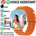 BW9 Pro Sim Card Supported popup Folding Camera Model Online Edition & Gloval Comunication Smart Watch.