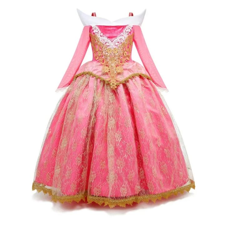 Girls%20Sleeping%20Beauty%20Aurora%20Princess%20Halloween%20Cosplay%20Dress%20Off%20Shoulder%20Kids%20Gift%20Carnival%20Party%20Fancy%20Princess%20Clothing%20-%20Image%202