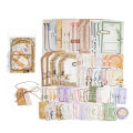 100 pcs Vintage Aesthetic material paper Scrapbooking Set Planner hand made Diary Album compilation Junk Journal Supplies.