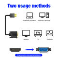HDMI Male to VGA Male 0.5M 1M 2M 3M 5M 10M 1080P 60Hz HDMI Compatible Cable to VGA Adapter Digital to Analog for Computer Laptop.