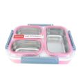 Tedemei 3 Containers Lunch Box (1200 Ml) - Convenient 3-Container Lunch Box For On-The-Go Meals.