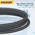 Essager 120W USB Type C Cable Super Fast Charge 67W Cable Quick Charge 6A For  12Pro Redmi K50 Note 11Pro Black Shark5 Pro. 