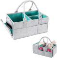 Baby Diaper Caddy Organizer bag Portable diaper caddy Baby diaper storage basket, Multi-compartment diaper bag, Travel diaper organizer bag, Large diaper caddy tote, Baby changing station organizer (Multicolor) (Pack of 1). 