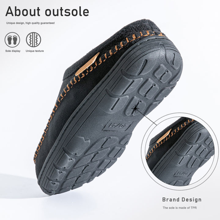 Pmoiste%20Soft%20Faux%20Suede%20House%20Slippers%20Men%20Comfortable%20Warm%20Cushion%20Designer%20Mark%20Line%20Living%20Room%20Shoes%20Slip-on%20Winter%20Indoor%20-%20Image%203