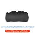 For Tesla Model Y Juniper Model 3 Highland Trunk Tailgate Protection Pad Rear Trunk Door PU Leather Anti Fouling Protection Pad.