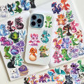 50Pcs Cartoon Cute European Dragon Stickers DIY Scrapbook Stationery Water Bottle Phone Laptop Guitar Decals.