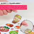 10/20 Sheets A4 Clear Vinyl Sticker Paper Non Waterproof Compatible Inkjet Printing for DIY Personalized Stickers. 