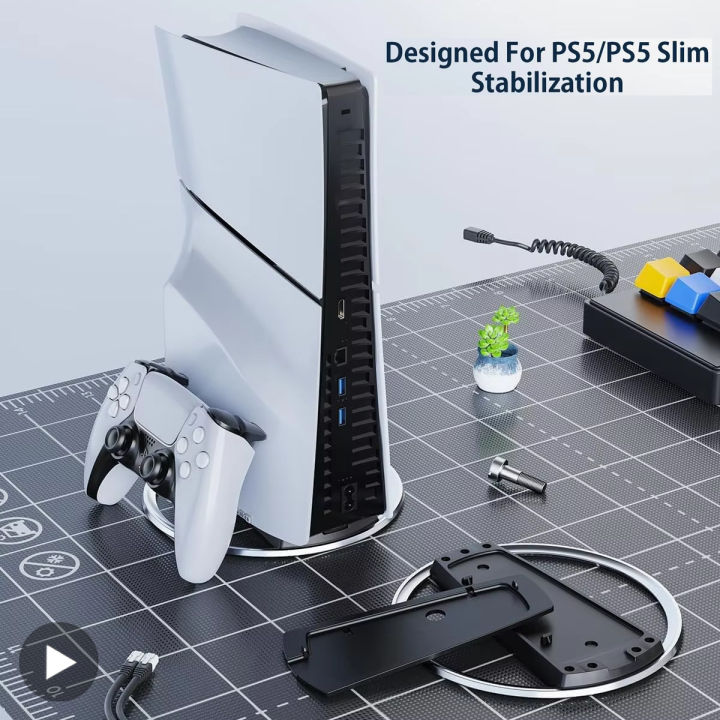 Game Stand Gaming Accessories For  PS5 Console Playstation Play Stations PS 5 Slim Pro Support Base Holder Cradle Vertical