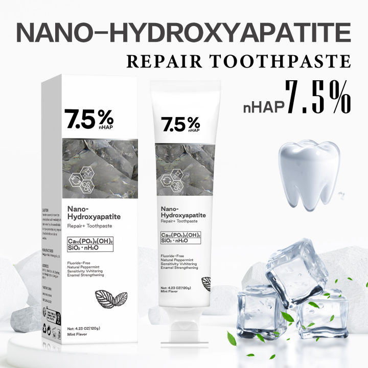 Nano Hydroxyapatite Toothpaste Remover Coffee Tea Stain Improve Bad Breath Prevent Caries Teeth Toothpaste Products