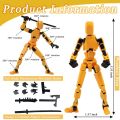 T13 Action Figure Titan 13 Action Figure Dummy Lucky 13 Action Figure 3D Printed Multi-Jointed Movable Nova 13 Action Figure Toy. 