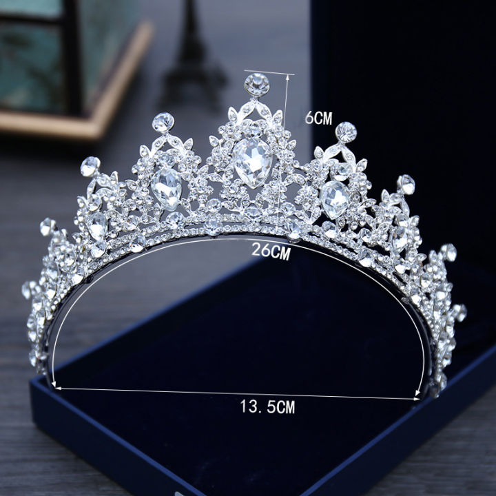 Wedding%20Hair%20Tiara%20Crystal%20Bridal%20Tiara%20Crown%20Silver%20Color%20Diadem%20Veil%20Tiaras%20Wedding%20Hair%20Accessories%20Headpieces%20Head%20Jewelry%20-%20Image%203