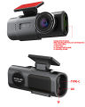 Dash Cam Dual Lens 4K UHD Recording Car Camera DVR Night Vision Video Recorder Built-In Wi-Fi Support GPS 24H Parking. 