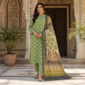 Kleren 3 Piece Unstitched or Stitched Digital Printed Doria Lawn Suit for Women with Digital Printed Doria Lawn Shirt & Trouser and Digital Printed Lawn Dupatta - Summer Collection 2026 - Design code : Farda F-36. 