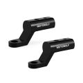 Motowolf motorcycle handlebar accessories bar hole glass mount bracket for glass handlebar end. 