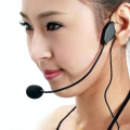 DATA FROG Professional 3.5MM Wired Microphone Headset Megaphone Radio Speaker Voice Amplifier Clear Sound Mic For Conference. 