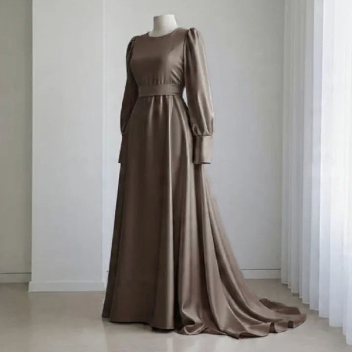 Luxury%20Silk%20Maxi%20Dress%20for%20Women%20%7C%20Light%20Blue%20Full%20Sleeves%20Long%20Gown%20%7C%20Elegant%20Modest%20Party%20&%20Wedding%20Wear%20%7C%20Designer%20Satin%20Stitched%20Frock%20-%20Image%208