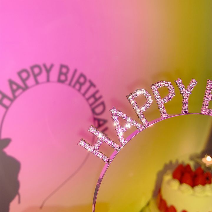 1PC%E3%80%80Crystal%20"Happy%20Birthday"%20Headband,%20Glittering%20Birthday%20Hair%20Accessory,%20Ideal%20for%20Adding%20Glam%20to%20Birthday%20Parties%20-%20Image%203