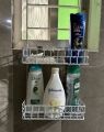Keep Your Kitchen Organized with a 2-Layer Square Hanging Wall Storage Organizer Shelf/Rack - Easy To Clean, A Unique Choice for Kitchen Organization.
