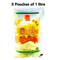 Sultan Sunflower Oil 1 litre x 5 Pouches. 