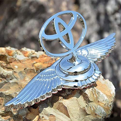 3D Chrome Metal Car Front Hood Ornament Car Bonnet Sticker Badge Toyota Logo For Toyota All Car
