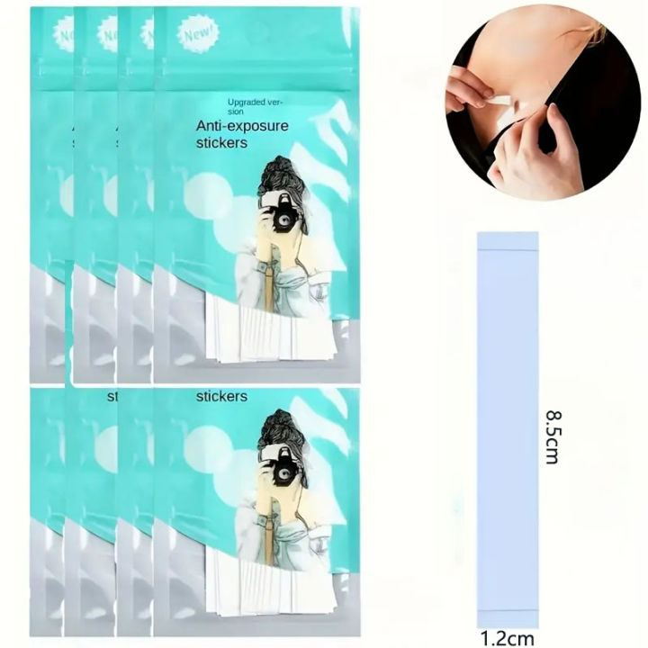 Double Sided Body Tape Self-Adhesive Bra Strong Adhesive Dress/Shirt Collar  Fixing Tape Anti-naked Invisible Chest Patch
