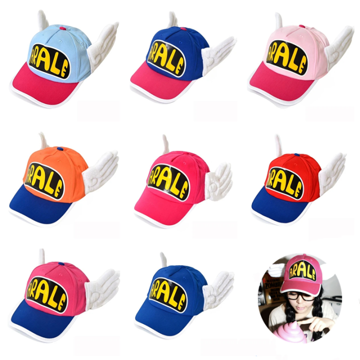Anime Adult Cute Dr.Slump Arale Cap  Angel Wings Sun Hat Cosplay Kawaii Hats Baseball Caps