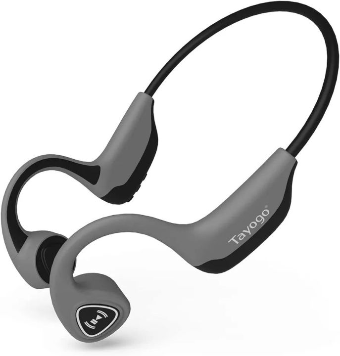 German Imported Tayogo Bone Conduction Headphones, Wireless Bluetooth Bone Conducting Earbuds, Open Ear Headset with Mic, for Running, Cycling, Yoga-Blue