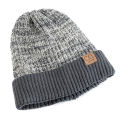 New Unisex Two-Tone Winter Hats Add Fur Lined Men And Women Fashion Warm Beanie Cap Casual Winter Knitted Hats. 