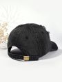 Holed Baseball Caps Vintage Washed Distressed Cap Fashion Sports Denim Hats Plain women Men Dad Caps. 