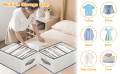 5pcs HEVIRGO Storage Box Compartment Reusable Oxford Cloth Foldable Jeans Sweaters Clothes Organizer. 