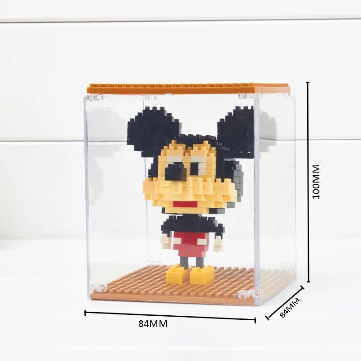 Colorful Showcase Mini Building Blocks Display Base Presentation Case ...