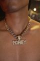 GOLD AND SLIVER UNISEX ICE CHAIN. 