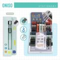 Oniso 9133b gel pen with 2 ink cartridges blue 0.5mm (boxed) quick dry ink pen left hand oniso gel pen. 