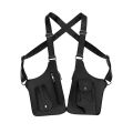 New Anti-theft Storage Vest Bag Storage Leather Multifunction Strap Chest Bag Concealed Underarm Shoulder Outdoor Sports. 