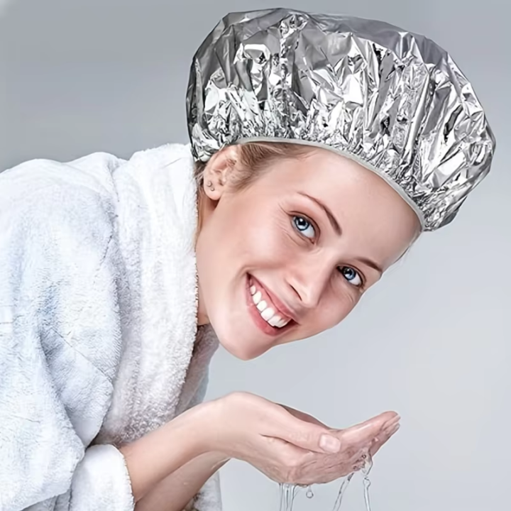 2pcs/5pcs%20Tin%20Foil%20Heated%20Shower%20Cap%20For%20Deep%20Conditioning,%20Reusable%20Heating%20Cap%20For%20Salon%20And%20Home%20Use%20-%20Image%206