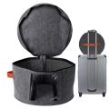 Large Capacity Storage Box with Zippered Lid Multi Function Hat Storage Bucket Clothes Travel Case Storage Bins. 
