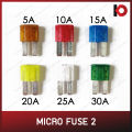 (1) micro Fuse 2, car fuse, Ford fuse plug, Ford ranger/ford Everest 5A 10A 15A 20A 25A 30A. 