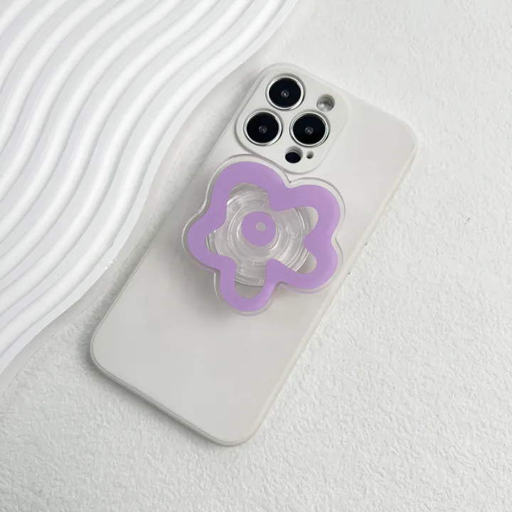 4mm%20Acrylic%20Solid%20Color%20Transparent%20Flower%20Mobile%20Phone%20Holder%20Creative%20Lazy%20Desktop%20Support%20Back%20Sticker%20Mobile%20Phone%20Ring%20-%20Image%207