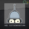 Bender-Face-Futurama's Sticker Cartoon Vinyl for Cars Trucks Laptops.