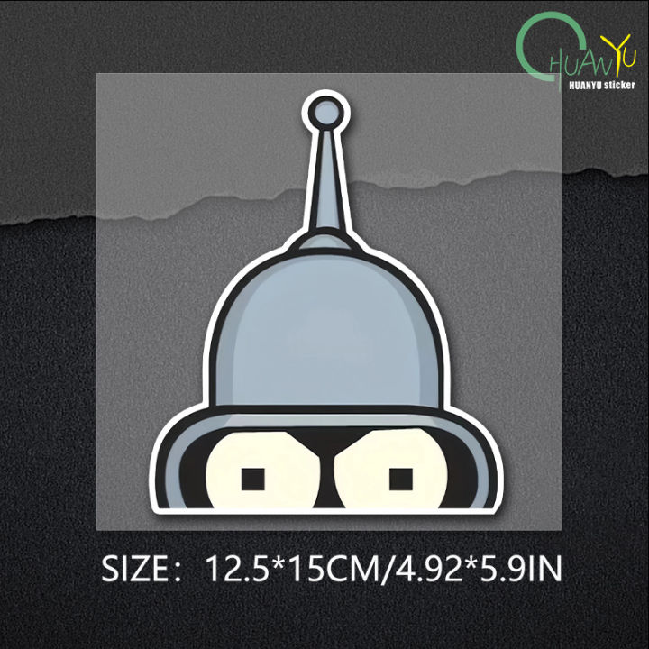 Bender-Face-Futurama's%20Sticker%20Cartoon%20Vinyl%20for%20Cars%20Trucks%20Laptops%20-%20Image%207