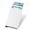 Slim Pop Up Wallet Minimalist Credit Card Holder For Men Women RFID Blocking Mini Metal Case.
