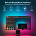 RGBIC Computer Display Screen Ambient Light USB LED Strip PC Gaming Backlight Decor For 24/27/32/34/49 inch monitor. 