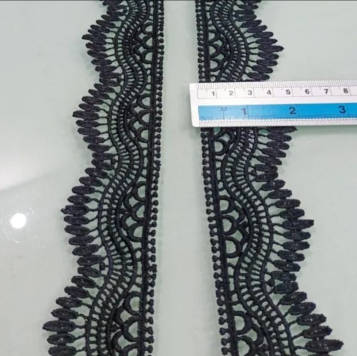 FASHION!( One gaz) Top Quality Trendy Designer Milky Lace For Clothes/ Fancy Lace For Women Clothes