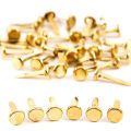 100/200/500Pcs Metal Brads Pin Fasteners Gold Mini Split Pins for Paper Crafts Art Decorative Scrapbooking School Projects. 