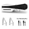 2Pcs Transparent Horizontal Stand For PS5 Slim / Pro Acrylic Triangle Base Holder Support Storage Stand for PS5 Slim Accessories. 