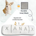 Chill Pup Funny Dog Toy - Parody Plush Squeaky Crinkle Dog Toy. 