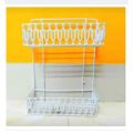 Keep Your Kitchen Organized with a 2-Layer Square Hanging Wall Storage Organizer Shelf/Rack - Easy To Clean, A Unique Choice for Kitchen Organization.