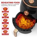 6PC Air Fryer Mats - 450°F Silicone Non-Stick Dual Texture Dishwasher Safe Crispy/Steam Cooking. 