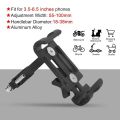 Bike Phone Holder Aluminum Alloy Anti-slip Bracket Metal Motorcycle GPS Clip Universal Cycle Bicycle Phone Stand. 