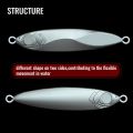 Metal Jig Lure 20g 30g 40g Spinner Spoon 3D Eye Color Laser Spinning Fishing Tackle Popper Hook Swimbait Pesca Spinnerbait Bait.